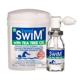 Earol 10 ml Swim Tea Tree Oil, Clear-case 6 bottles
